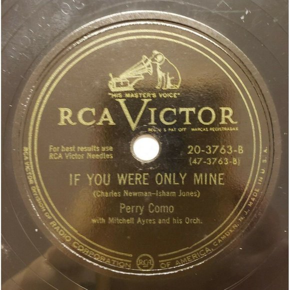 78 RPM Perry Como Let's Go to Church/If You Were Only Mine, RCA Victor, (R140) - Picture 3 of 4